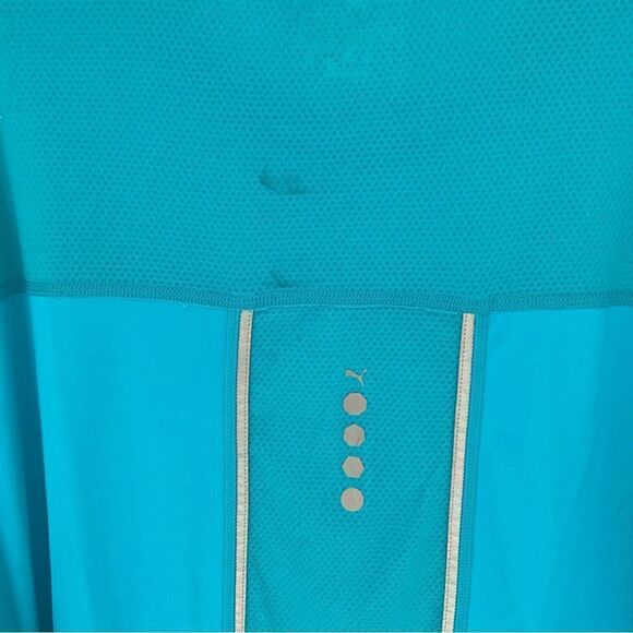 Puma Men’s Short Sleeve Crew Neck Dri Fit Blue Graphic Tee size XXL - Picture 4 of 6